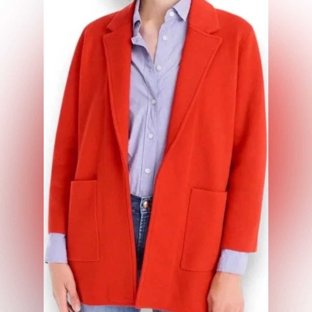 100% Cotton J. Crew Bold Red Knit Sweater